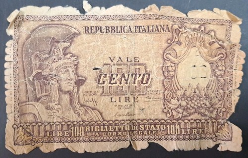 1951 italy 100 lire - italy,