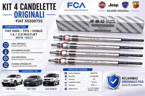 Kit candelette originali - kit, 4