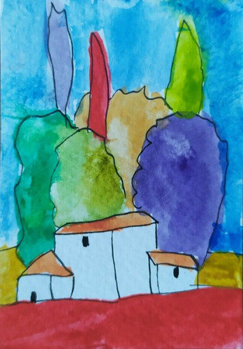 Aceo acquerello quadro - aceo,