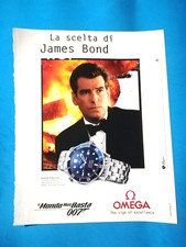RITAGLIO DI GIORNALE PUBBLICITA' OROLOGIO OMEGA JAMES BOND DA COLLEZIONE - (141)