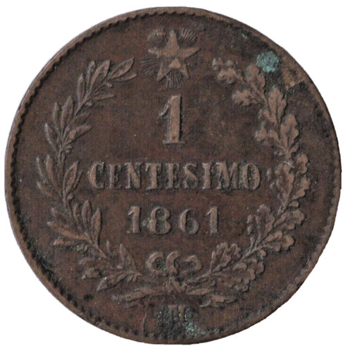 1861 italia centesimo - 1,