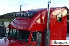 Per western star 5700XE Acciaio Nero Anteriore Barra Tettuccio + Jumbo LED Punti