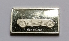 LINGOTTO ARGENTO 1,6 GR 925/1000 COLLEZIONE AUTO D' EPOCA DELAGE GRAND PRIX 1926