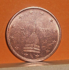 2 Centesimi Euro 2005 Mole Antonelliana MOLTO RARA  Errore di Conio (vedi foto)