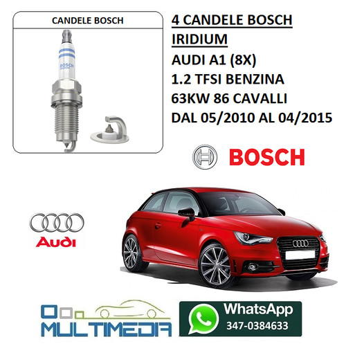 Candele bosch iridium audi - candele,