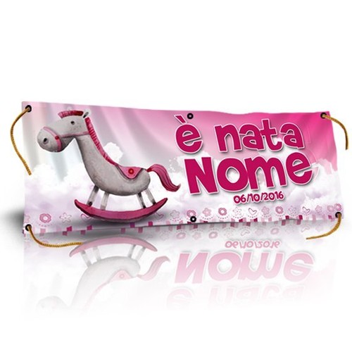 Banner striscione nascita - striscione,