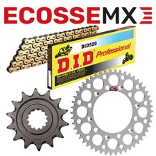 Kit Pignone Renthal Argento Catena G/B Oro Kawasaki KX500 87-04DID Motocross 