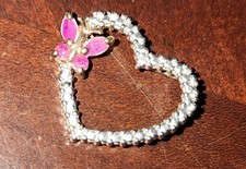 Cuore argento placcato oro - in,