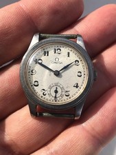 Omega Calatrava Cal 26. 5 SOB T2 Step Bezel Working Art Deco Vintage Watch