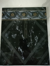 DECORO NERO CON GRECA FIORE