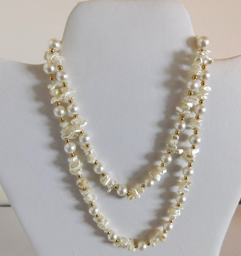 Collana perle finte su - di,