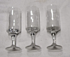 Set lotto 3 bicchierini vintage liquore porto rosolio 11 cm cilindrici bicchieri