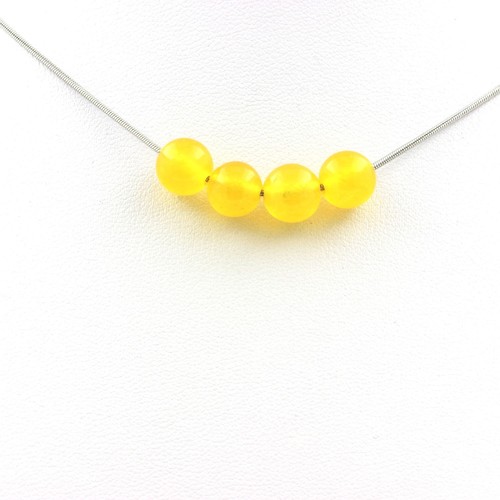 Collana perle agata giallo - perle, 8