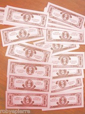 Gioco in scatola PARTI DI RICAMBIO per LA RUOTA DELLA FORTUNA banconote da 20000