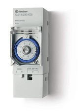 INTERRUTTORE ORARIO GIORNALIERO 2 MODULI DIN FINDER 12.01.8.230.0000