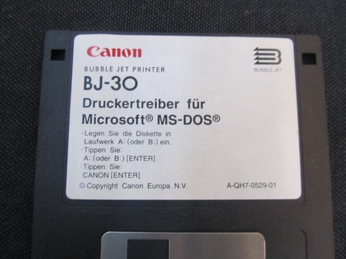 Canon bubble jet printer 30 - jet, bj-30