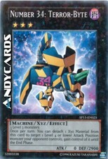 NUMBER 34: TERROR-BYTE • (Numero 34: Terror-Byte) • Starfoil • SP13 EN025 • Unl