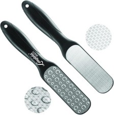 Raspa Piedi Professionale Doppia Superficie Acciaio Inox Pedicure Rimuovi Calli