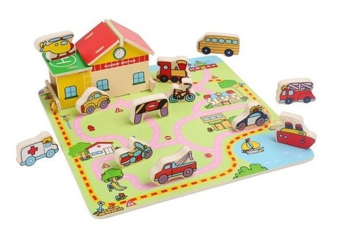 Puzzle incastro legno - a, in