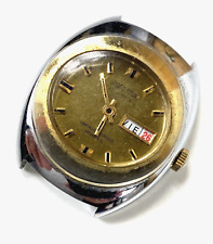 Orologio uomo Grand Prix anni 70 21 gioielli stile MOD cromato data giorno vintage