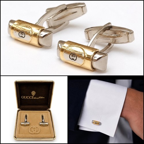 Gucci cufflinks vintage 90s - gucci,
