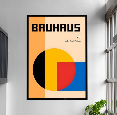 Bauhaus poster design astratto - design,