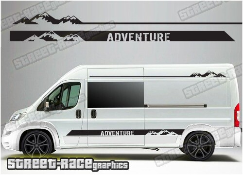 Adesivo grafico camper van 046 - adesivo,