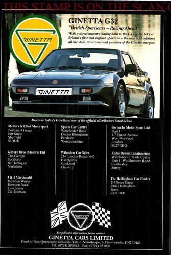 Ginetta g32 sports car - 'g32',