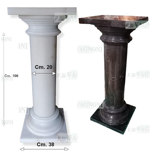 Colonna vero marmo scolpito - vero,
