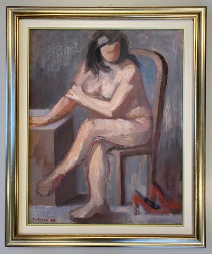 Ritratto dipinto olio rossi - dipinto, a.