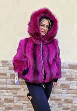 Bomber giacca pelliccia volpe - giacca,