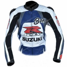 SUZUKI Giacca Biker in Pelle