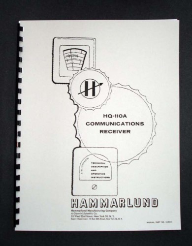 Hammarlund hq110a 110a - hammarlund,