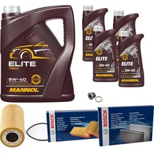 Pacchetto ispezione Bosch 9 L Mannol Elite 5W-40 per Porsche 911 Cabriolet 996 997