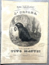 Sheet music - L'Orfana -