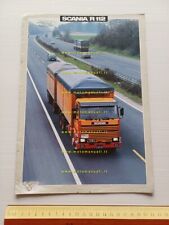 Scania autocarro R 112 1986 depliant italiano originale