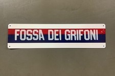 Targa in metallo “Fossa Dei Grifoni” Genoa; 40x10  cm