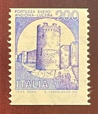 Francobollo 200 lire castelli