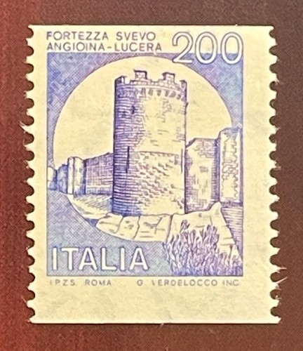 Francobollo 200 lire castelli
