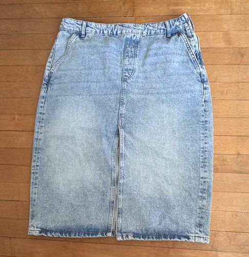 Gonna midi denim zara - midi,