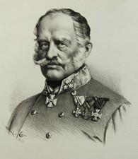 G. MARASTONI (*1804), Conte ungherese Wimpfen Ferencz, litografia romantica