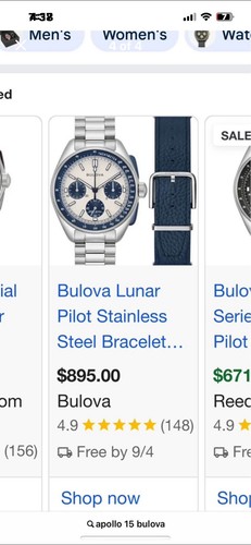 98k112 bulova men lunar - 98k112,