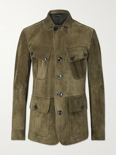 Giacca pelle green - giacca, field