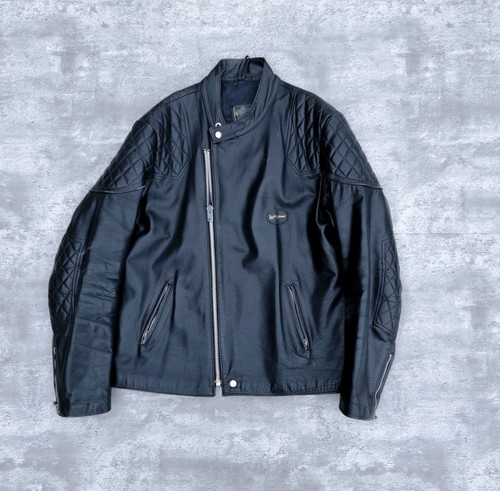 Giacca pelle biker vintage