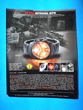 RITAGLIO DI GIORNALE PUBBLICITA' OROLOGIO MTM SPECIAL OPS DA COLLEZIONE - (151)