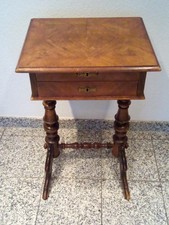 Tavolo da cucito noce epoca