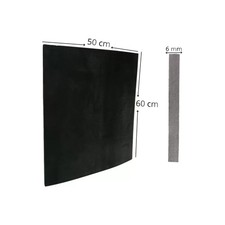 Lastra in Gomma Nera 6 mm -