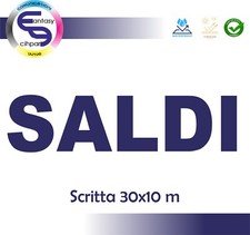 Adesivo vetrina negozio SALDI