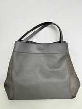 Borsa Coach Donna Lexy Edie Grigio Pelle Camoscio Pre Owned