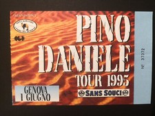BIGLIETTO PINO DANIELE CONCERTO GENOVA 1 GIUGNO TOUR 1995 